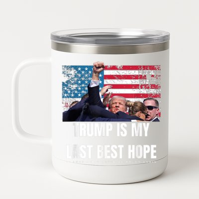 Trump Vance 2024 Retro Stripe Trump Jd Vance President 12 oz Stainless Steel Tumbler Cup