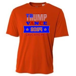 Trump Vance 2024 Save America Cooling Performance Crew T-Shirt