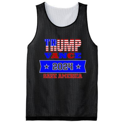 Trump Vance 2024 Save America Mesh Reversible Basketball Jersey Tank