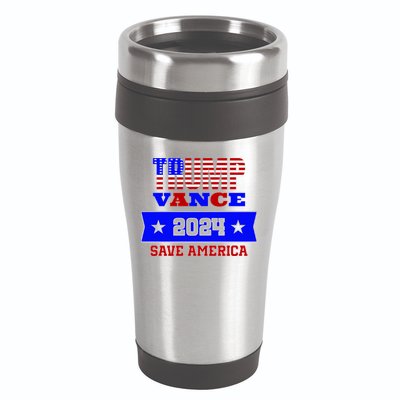 Trump Vance 2024 Save America 16oz Travel Tumbler