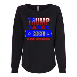 Trump Vance 2024 Save America Womens California Wash Sweatshirt