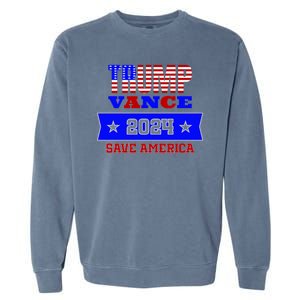 Trump Vance 2024 Save America Garment-Dyed Sweatshirt