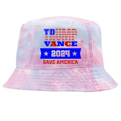 Trump Vance 2024 Save America Tie-Dyed Bucket Hat