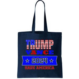 Trump Vance 2024 Save America Tote Bag