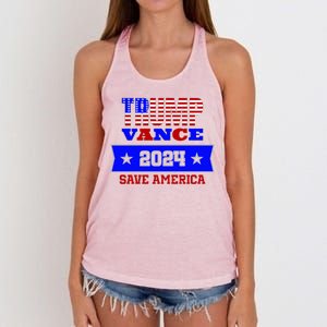 Trump Vance 2024 Save America Women's Knotted Racerback Tank