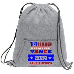 Trump Vance 2024 Save America Sweatshirt Cinch Pack Bag