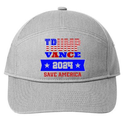 Trump Vance 2024 Save America 7-Panel Snapback Hat