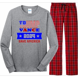 Trump Vance 2024 Save America Long Sleeve Pajama Set