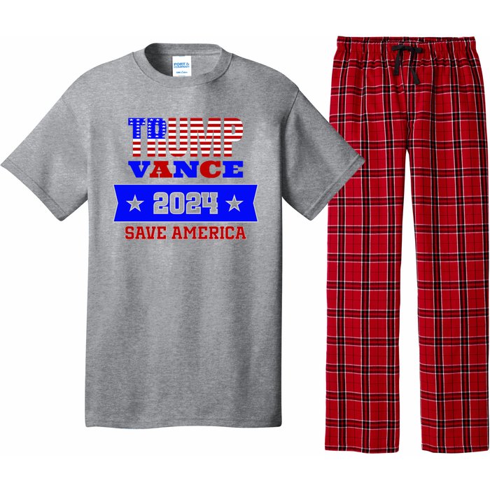 Trump Vance 2024 Save America Pajama Set