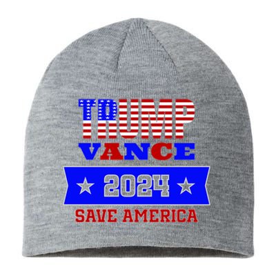 Trump Vance 2024 Save America Sustainable Beanie