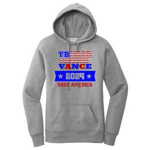 Trump Vance 2024 Save America Women's Pullover Hoodie