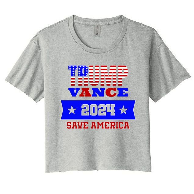 Trump Vance 2024 Save America Crop Top