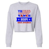 Trump Vance 2024 Save America Cropped Pullover Crew