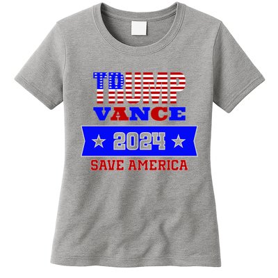 Trump Vance 2024 Save America Womens T-Shirt