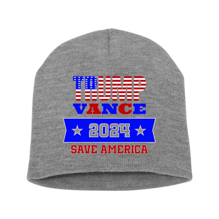 Trump Vance 2024 Save America Short Acrylic Beanie