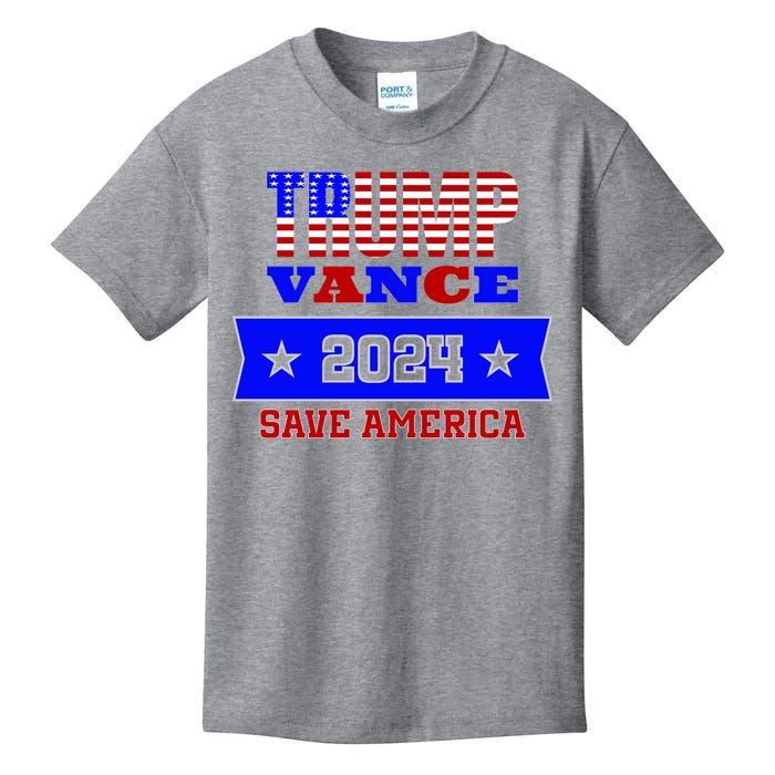 Trump Vance 2024 Save America Kids T-Shirt