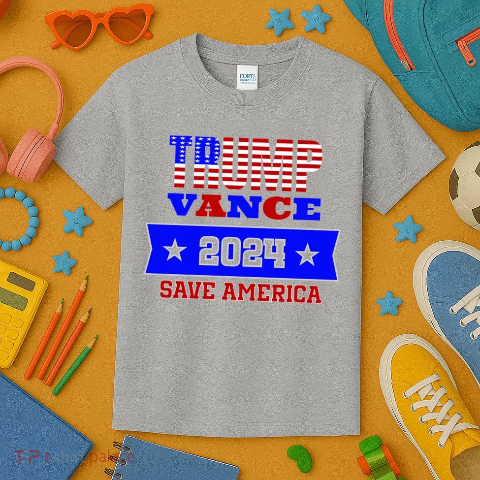 Trump Vance 2024 Save America Kids T-Shirt
