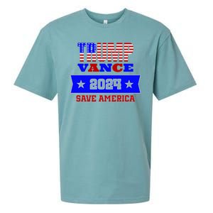 Trump Vance 2024 Save America Sueded Cloud Jersey T-Shirt