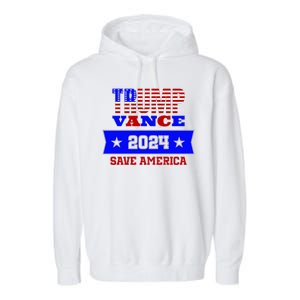 Trump Vance 2024 Save America Garment-Dyed Fleece Hoodie