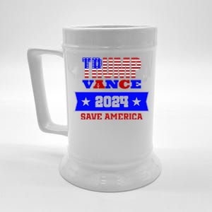 Trump Vance 2024 Save America Beer Stein