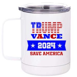 Trump Vance 2024 Save America 12 oz Stainless Steel Tumbler Cup