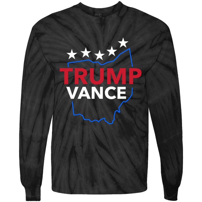 Trump Vance 2024 Tie-Dye Long Sleeve Shirt