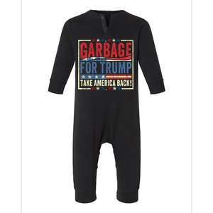 Trump Vance 2024 Proud To Be Garbage Presidential Election Infant Fleece One Piece