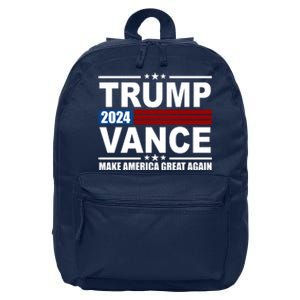 Trump Vance 2024 Make America Great Again 16 in Basic Backpack