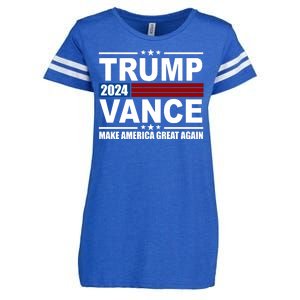 Trump Vance 2024 Make America Great Again Enza Ladies Jersey Football T-Shirt