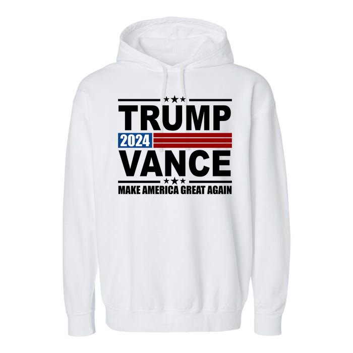 Trump Vance 2024 Make America Great Again Garment-Dyed Fleece Hoodie