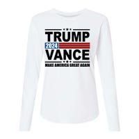 Trump Vance 2024 Make America Great Again Womens Cotton Relaxed Long Sleeve T-Shirt