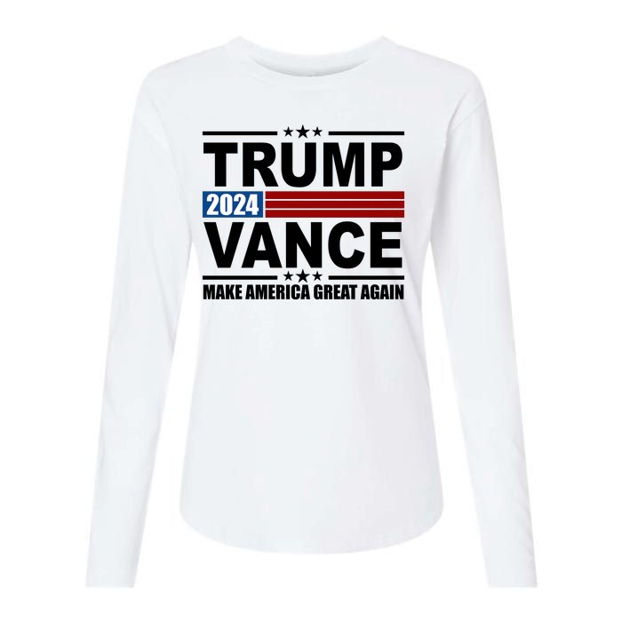 Trump Vance 2024 Make America Great Again Womens Cotton Relaxed Long Sleeve T-Shirt