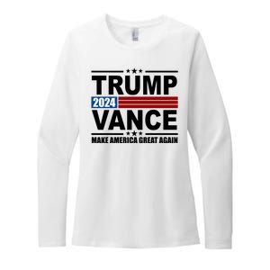 Trump Vance 2024 Make America Great Again Womens CVC Long Sleeve Shirt