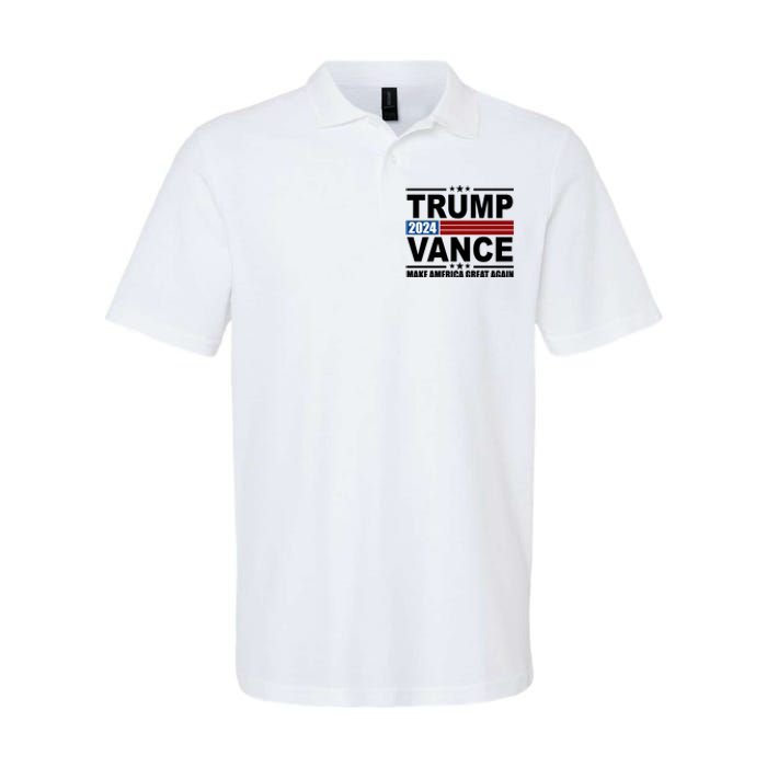 Trump Vance 2024 Make America Great Again Softstyle Adult Sport Polo