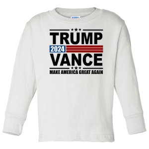 Trump Vance 2024 Make America Great Again Toddler Long Sleeve Shirt