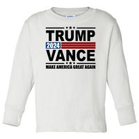 Trump Vance 2024 Make America Great Again Toddler Long Sleeve Shirt