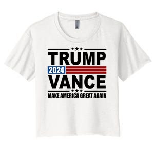 Trump Vance 2024 Make America Great Again Women's Crop Top Tee