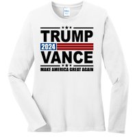 Trump Vance 2024 Make America Great Again Ladies Long Sleeve Shirt