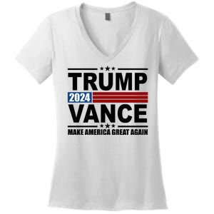 Trump Vance 2024 Make America Great Again Women's V-Neck T-Shirt