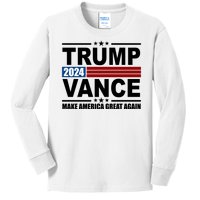 Trump Vance 2024 Make America Great Again Kids Long Sleeve Shirt