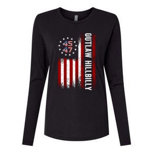 Trump Vance 2024 Funny Outlaw Hillbilly Womens Cotton Relaxed Long Sleeve T-Shirt