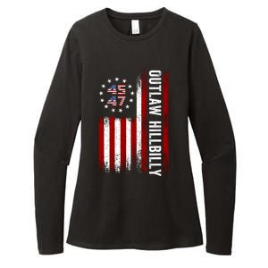 Trump Vance 2024 Funny Outlaw Hillbilly Womens CVC Long Sleeve Shirt