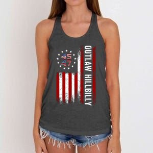 Trump Vance 2024 Funny Outlaw Hillbilly Women's Knotted Racerback Tank