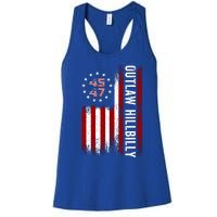 Trump Vance 2024 Funny Outlaw Hillbilly Women's Racerback Tank