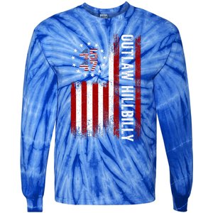 Trump Vance 2024 Funny Outlaw Hillbilly Tie-Dye Long Sleeve Shirt