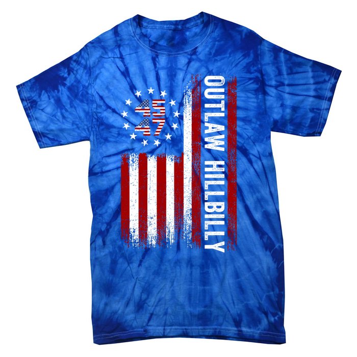 Trump Vance 2024 Funny Outlaw Hillbilly Tie-Dye T-Shirt