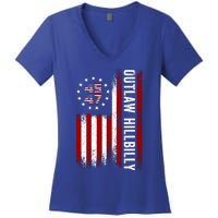 Trump Vance 2024 Funny Outlaw Hillbilly Women's V-Neck T-Shirt