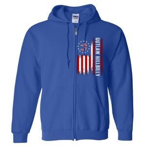 Trump Vance 2024 Funny Outlaw Hillbilly Full Zip Hoodie