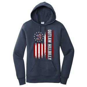 Trump Vance 2024 Funny Outlaw Hillbilly Women's Pullover Hoodie