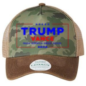 Trump Vance 2024 Pocket Print Legacy Tie Dye Trucker Hat